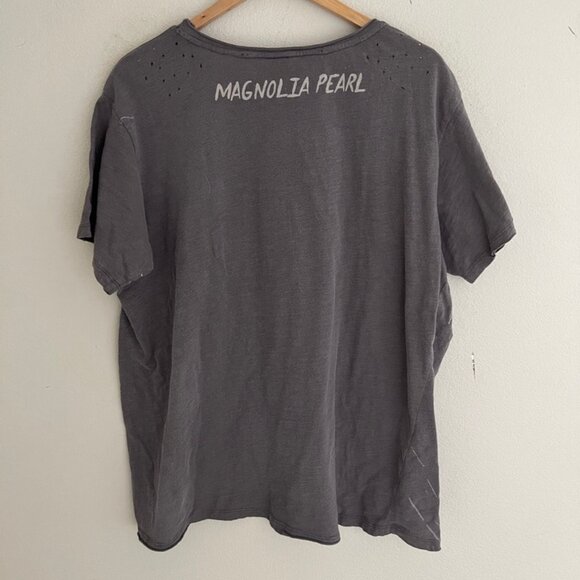 MAGNOLIA PEARL "Heal the Earth" Grey, Pink, & White Cotton Tee; NWOT! One Size - Picture 7 of 11